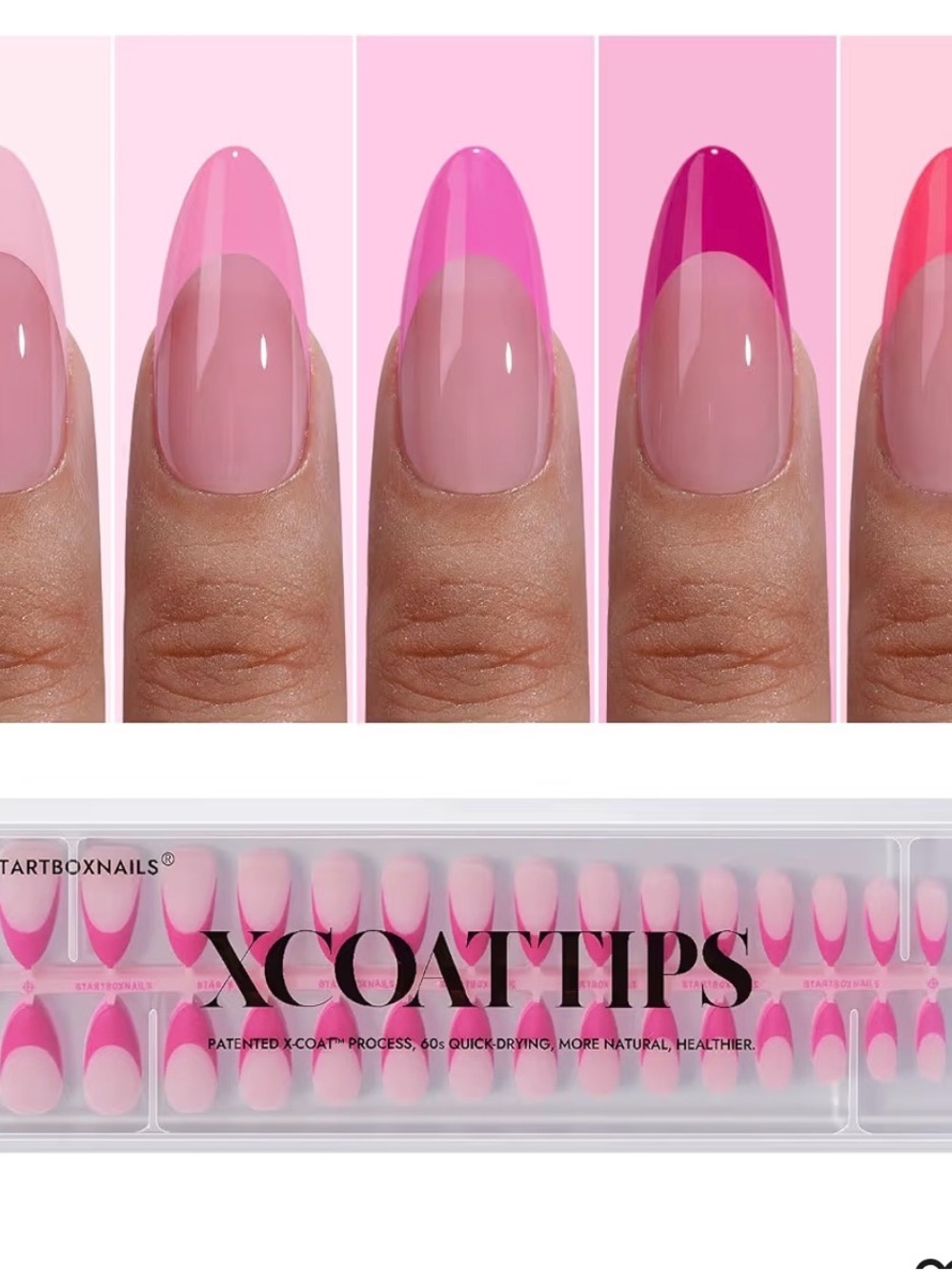 Pink Gradient Press-On Nails